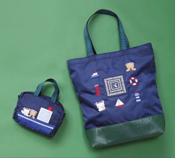 ☆ 第2弾! 紀ノ国屋×ファミリア コラボトートバッグ&ポーチ ☆ 数量限定 familiar エコバッグ ミニバッグ☆