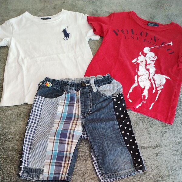 ポロラルフローレン 半袖 Tシャツ ハーフパンツ 子供服 100cm 110cm