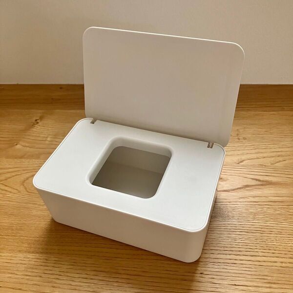 【無印良品】広口で取り出しやすい ポリプロピレンウェットシートケース ホワイトグレー