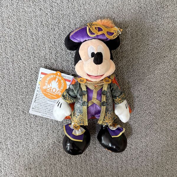 ディズニーリゾート 40周年 ぬいぐるみバッジ ミッキー ミステリアスマスカレード