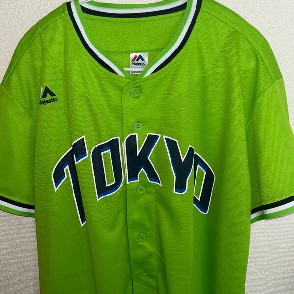 【燕グリーン】東京ヤクルトスワローズ ユニホーム さぁ、ミドれ! マジェスティック/フリーサイズ/日本プロ野球/NPB
