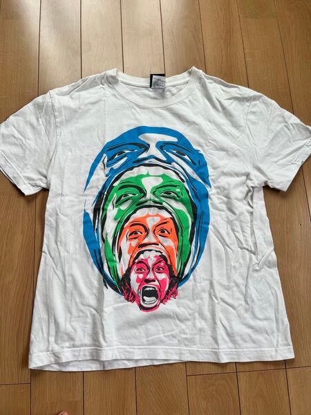 タイムボムTIMEBOMB高橋ヒロム半袖tシャツ中古白Lサイズロスインゴ新日本プロレスHIROMUTAKAHASHI