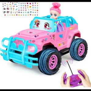 Hymaz ラジコンカー こども向け 車おもちゃ 電動 リモコンカー ピンク