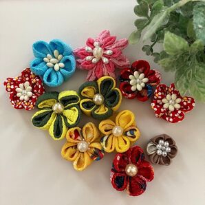 ハンドメイド☆ つまみ細工