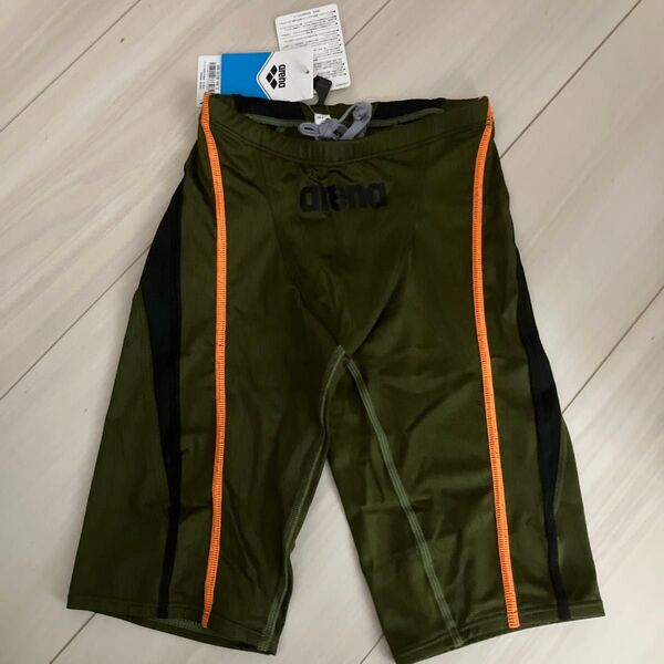 新品 未着用 タグ付き アリーナ 競泳 水着 Sサイズ ハーフスパッツ メンズ