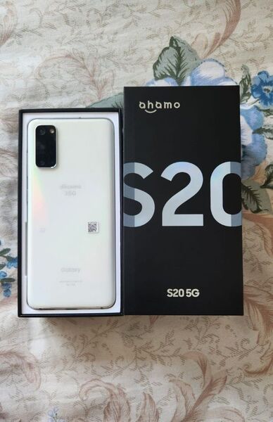 ☆美品☆Galaxy S20 5G 128GB ドコモ SC-51A 国内版 SIMフリー クラウドホワイト