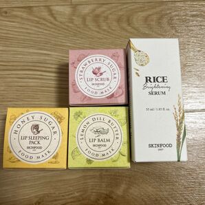 SKINFOOD リップケア3点、SERUM 55ml