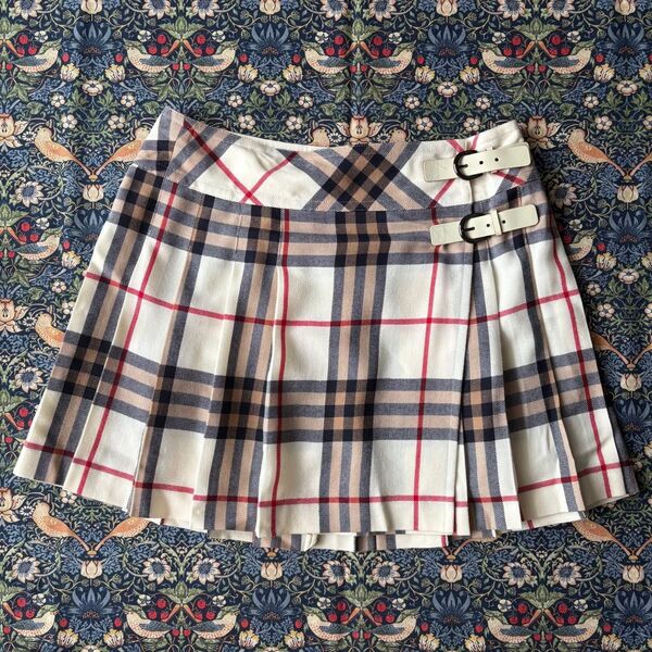 BURBERRY BLUE LABEL バーバリー ブルーレーベル ノバチェック ベルト ミニ スカート 平成ギャル 安室奈美恵