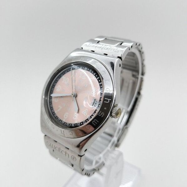 Swatch スウォッチ IRONY アイロニー AG2001 腕時計 アナログ クオーツ ピンク文字盤 新品電池交換済み