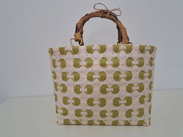 PPバンドプラかご ハンドメイド