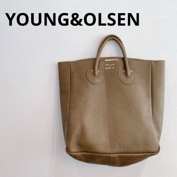 美品 YOUNG&OLSEN / レザートートバッグ