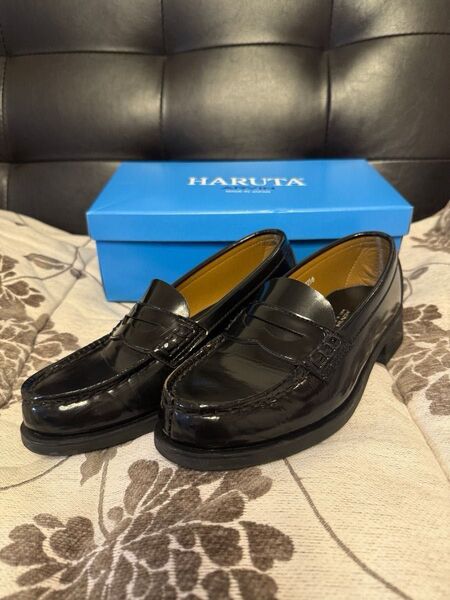 【HARUTA】コインローファー 幅広 3E 日本製 22.5cm