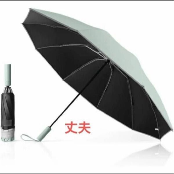 折りたたみ傘 10本骨 ワンタッチ 自動開閉 ビジネス風 超撥水 頑丈 台風対応 豪雨対応 晴雨兼用 UVカット 紫外線遮蔽 新品