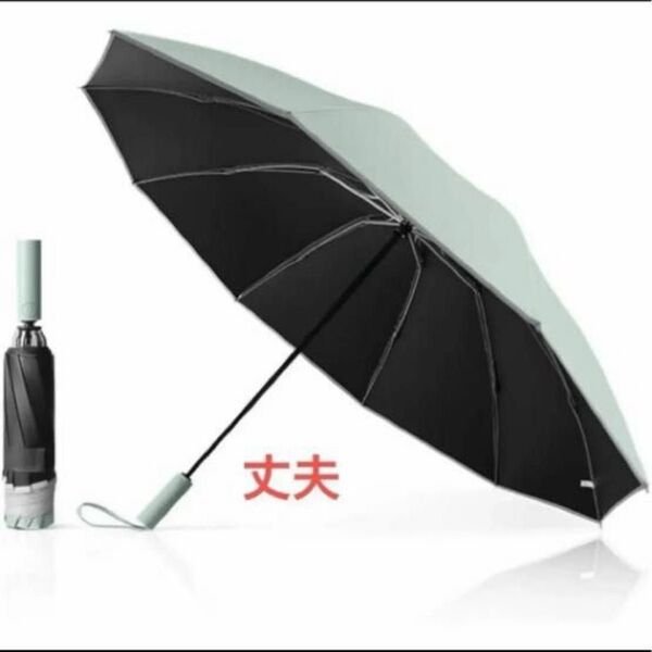 折りたたみ傘 10本骨 ワンタッチ 自動開閉 ビジネス風 超撥水 頑丈 台風対応 豪雨対応 晴雨兼用 UVカット 紫外線遮蔽 新品