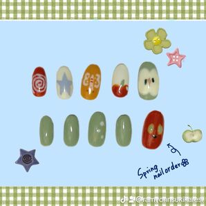 春ネイルチップ10本セット