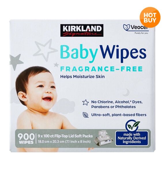 【新品未開封】 カークランドシグネチャー 赤ちゃん用 おしりふき 900枚 ベビーワイプ Kirkland Baby Wipes