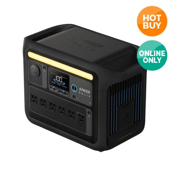 【新品未開封】 Anker アンカー Solix C1000 ポータブル電源 A1761511 ブラック 1056Wh 延長保証有