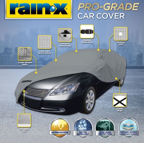 【新品未開封】 RAIN-X プログレード カーカバー Mサイズ 4層 レインカバー Car Cover 雨対策 盗難 撥水加工