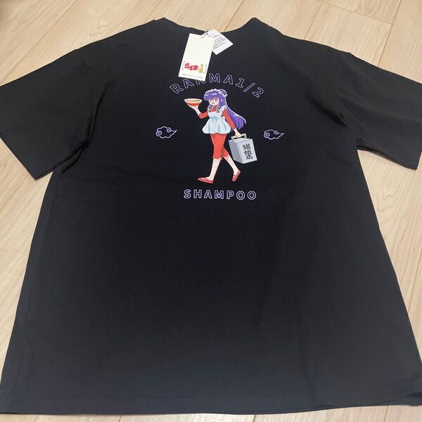 らんま1/2 Tシャツ M 黒 しまむら バックプリント