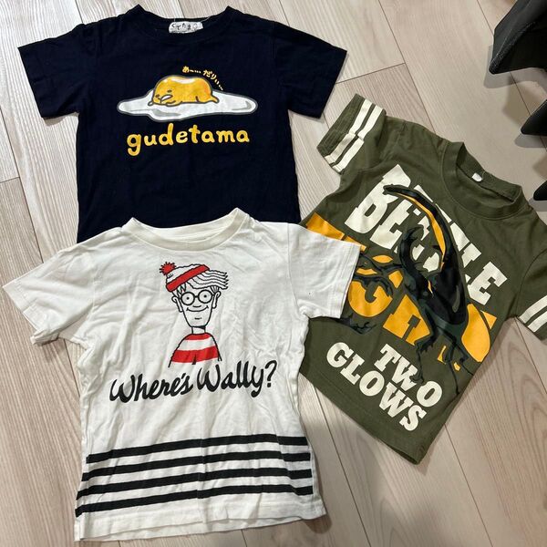 キッズ 半袖Tシャツ サイズ110 3枚セット