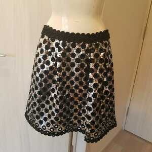 MARC JACOBS new goods tag attaching all spangled dot flair skirt miniskirt knees height skirt 2