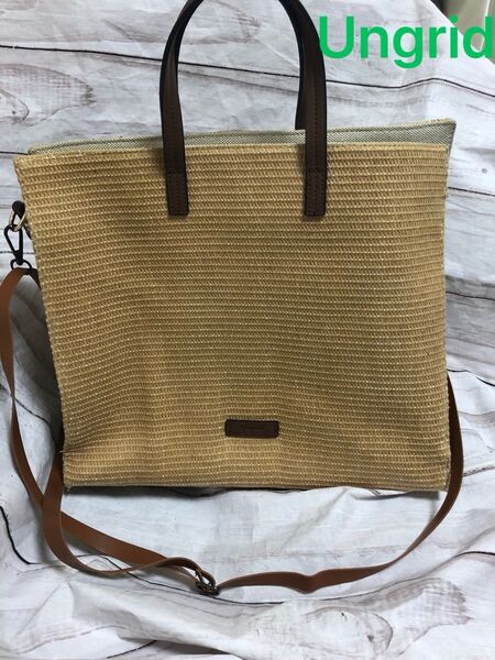 Ungrid カゴバッグ ショルダーバッグ トートバッグ 2way