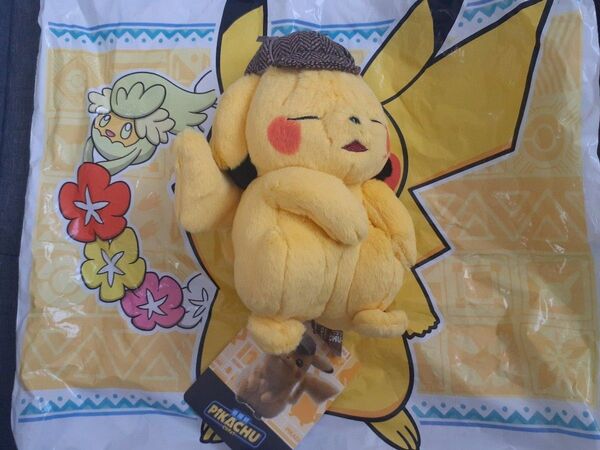 名探偵ピカチュウ しわしわピカチュウ ぬいぐるみ しわチュウ ポケモンセンター pokemon