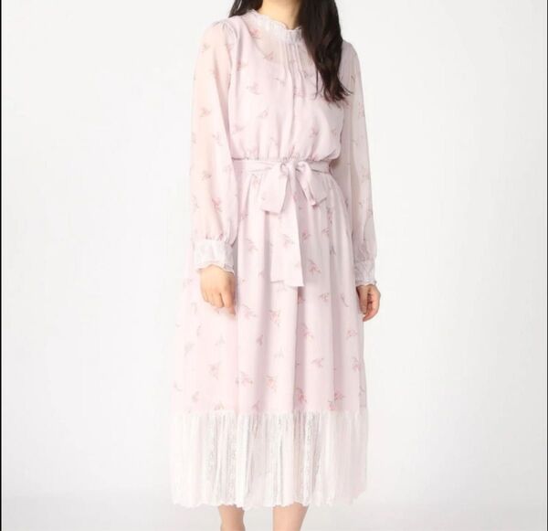 axes femme Msize:チューリップ柄 ワンピース