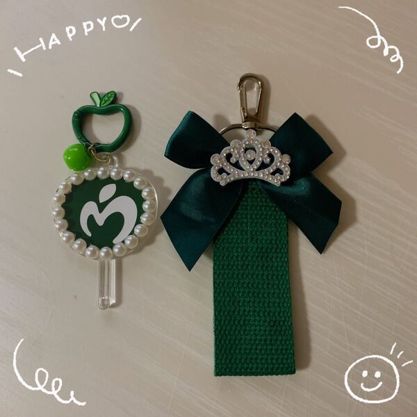 ミセスグリーンアップル ハンドメイド キーホルダー