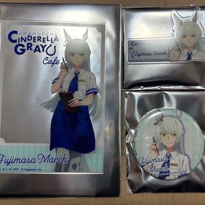 ウマ娘シンデレラグレイ カフェ ブランチパーク 物販 フジマサマーチ アクリルバッジ アクリルクリアカード 缶バッジ