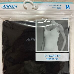 UNIQLO エアリズム キャミソール 黒 サイズM 新品 シームレスタイプ