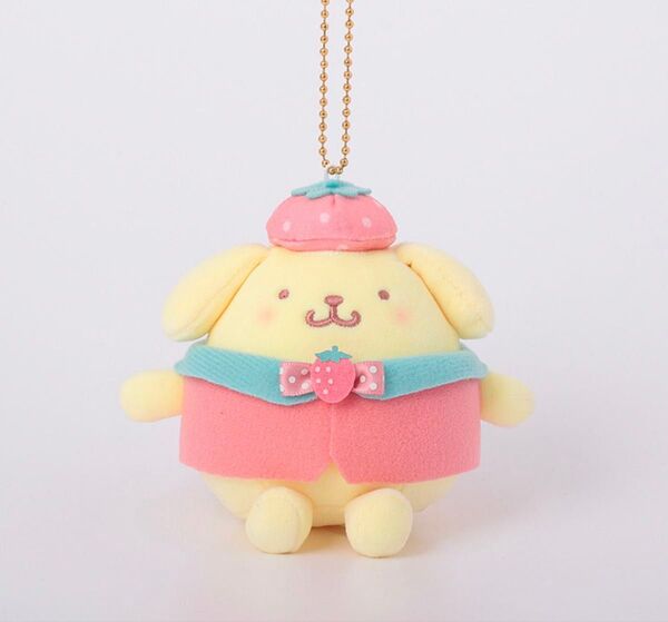 サンリオ いちごチーク むにゅぐるみマスコット ポムポムプリン