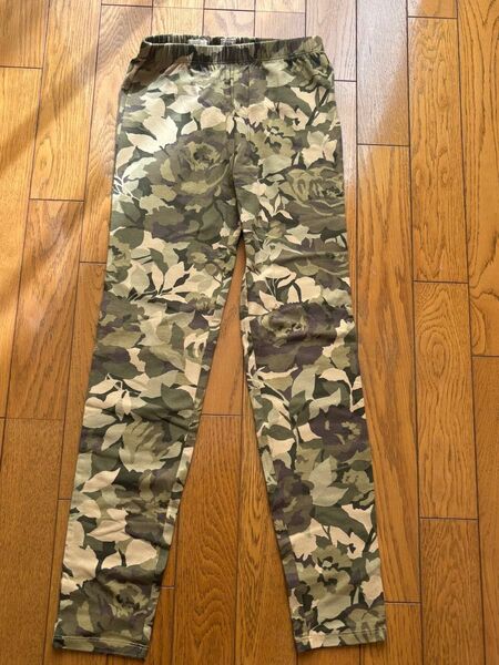 新品未使用 GAP KIDS 迷彩柄レギンス グリーン系 150 XJ