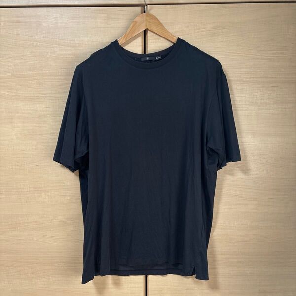 【値下げ】UNIQLO ユニクロ +J スーピマコットンクルーネックT XL 黒 カットソー