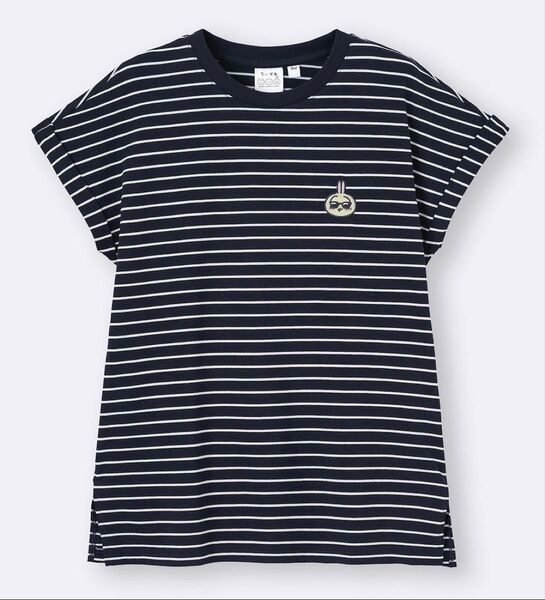 新品 ジーユー gu ちいかわ Tシャツ うさぎ M ボーダー