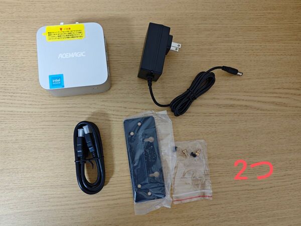 ほぼ未使用 ACEMAGIC Intel N100 minipc ミニpc 12gb ddr5 256gb ssd 2個