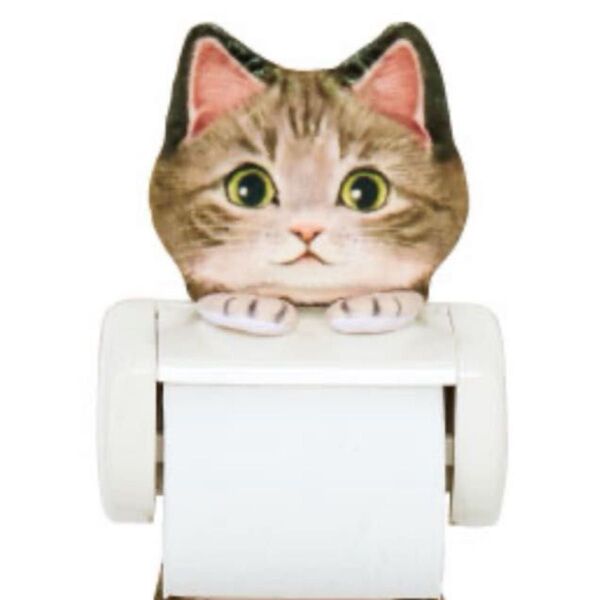 フェリシモ 猫 トイレ トイレットペーパーホルダー カバー