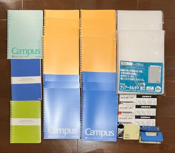 コクヨ リングノート クリアホルダー 付箋 文房具 まとめ売り A4 厚口 クリアホルダー