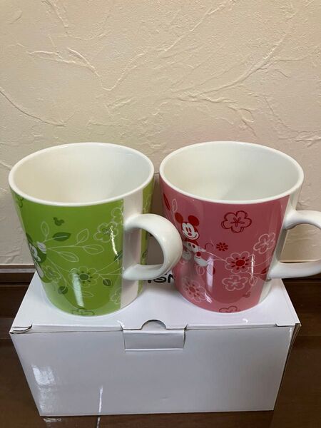 ディズニー ミッキー ミニー ペアマグカップ 陶器 陶器製