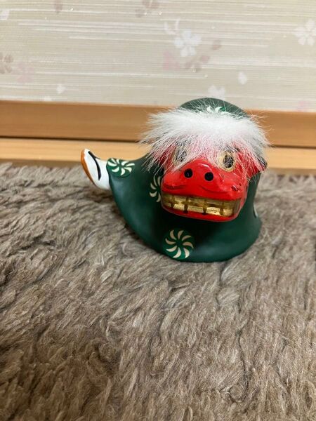 縁起物 郷土玩具 レトロ インテリア 人形首振り獅子舞 民芸品 置物 和風