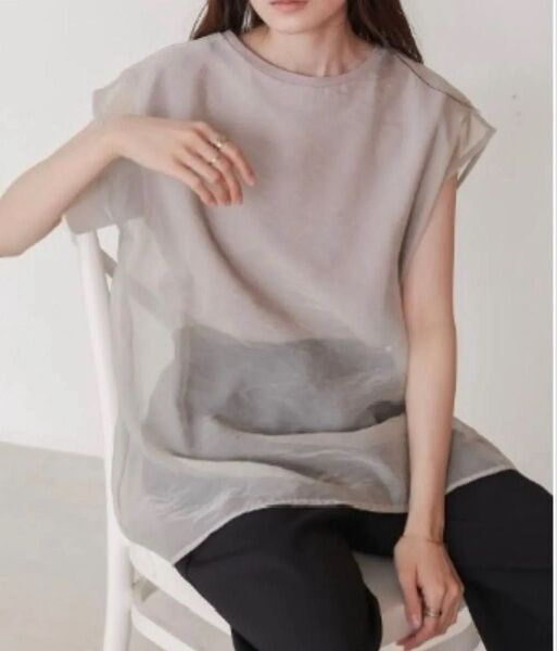 tシャツ シアーレイヤードノースリーブトップス レディース BAB 新品