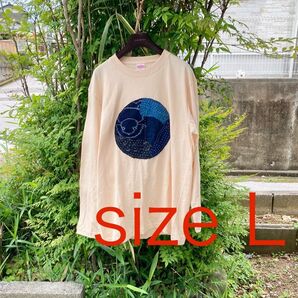 891 襤褸 tシャツ 古布 リメイク 藍染 藍染め ヴィンテージ パッチワーク 刺し子 オリジナル