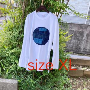 895 襤褸 tシャツ 古布 リメイク 藍染 藍染め パッチワーク 刺し子 ヴィンテージ オリジナル