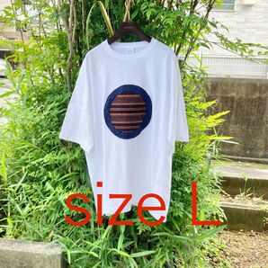 904 襤褸 tシャツ 古布 リメイク 藍染 パッチワーク 刺し子 ヴィンテージ オリジナル 藍染め