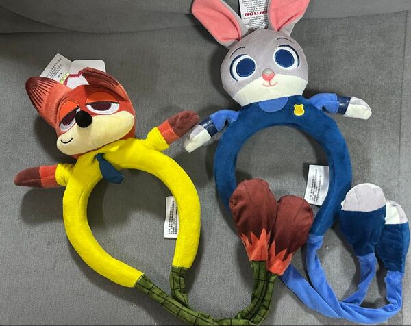 ズートピア 上海ディズニー カチューシャ ジュディとニックセット