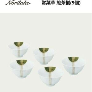 【未使用】Noritake 常葉草 煎茶揃