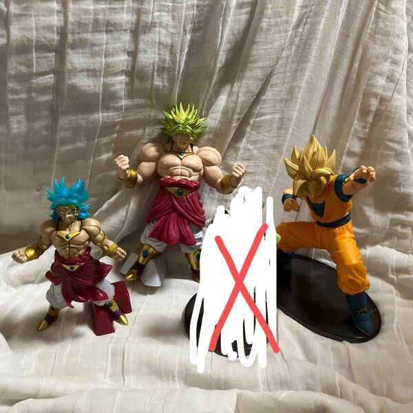 ドラゴンボール フィギュア 開封箱無し現状品 3個 まとめ売り ブロリー 孫悟空