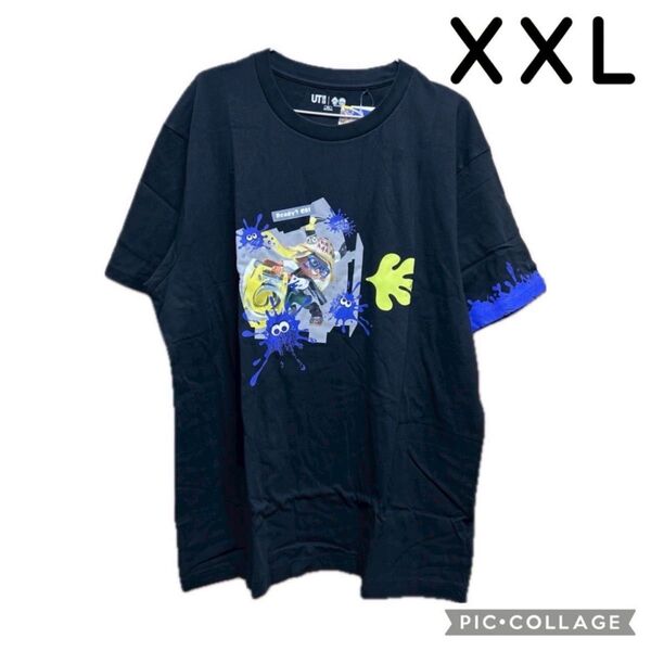 ユニクロ スプラトゥーン3 Tシャツ UT 半袖 ブラック XXL 2XL 3L UNIQLO Splatoon ティーシャツ 黒