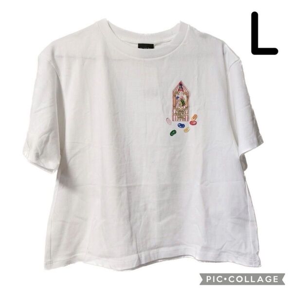 GU ハリーポッター 百味ビーンズ 半袖 ホワイト L 白 Tシャツ ティーシャツ ジーユー ハリポタ Harry Potter