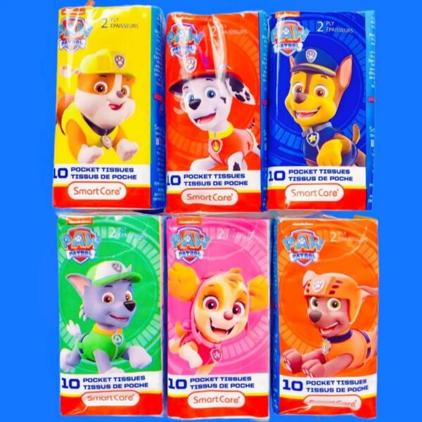 日本未発売 アメリカ おもちゃ パウパトロール パウパト キャラクター ティッシュ 6種類セット アメトイ